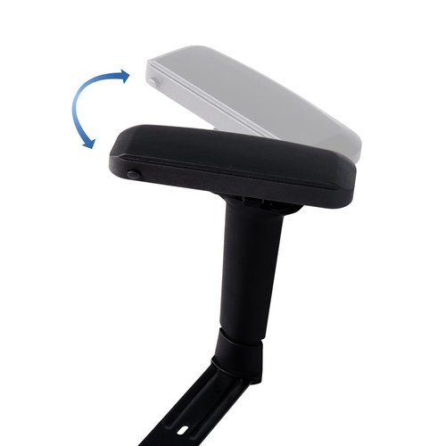 Frassie 4D Height Adjustable Chair Armrest Pair, Gaming Office Boss Chair Arms Set Replacement Part