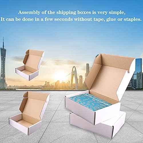 Shipping Boxes, 12"x9"x4" Which is Anti-Impact Come with Exquisite Sealing Label.Suitable E-Commerce Packaging, Shipping Packaging.