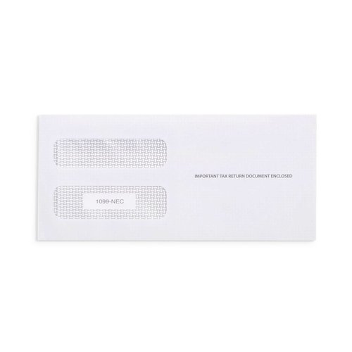 Blue Summit Supplies 500 1099 NEC Tax Form Envelopes, Fits 3 Part 1099 NEC 2025 Forms, 3 13/16’’ x 8 7/8’’, Peel and Seal Envelopes for Tax Forms