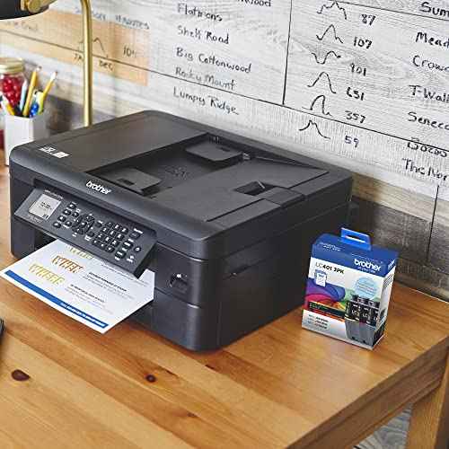 Brother Genuine LC401 Standard Yield 3-Pack Ink Cartridges ?¢桰 Includes 1 Cartridge Each of Cyan, Magenta and Yellow , 3 Count (Pack of 1)