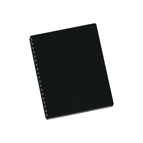 Fellowes Linen Texture Presentation Covers, 8 3/4 Inch X 11 1/4 Inch, 200 Per Pack, Black (52115)