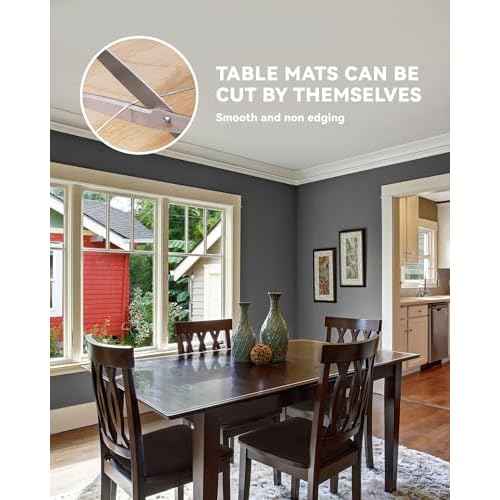 Oterri Clear Writing Desk Pad, 36¡¯¡¯x60¡± Heat Resistant Waterproof PVC Round Edge Durable Desk Protect Mat, Anti-Static Writing Mat Table Protector