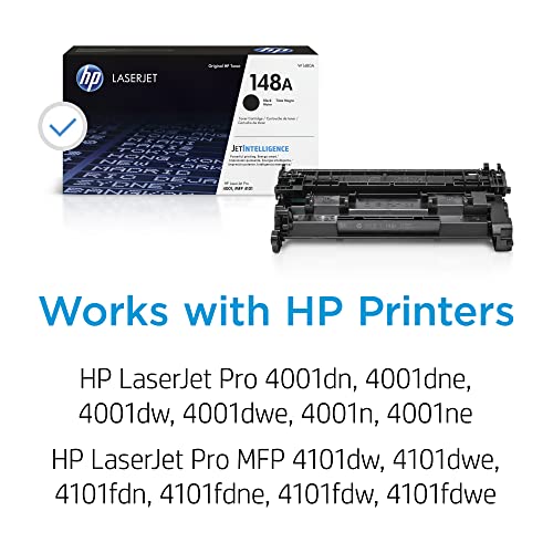 HP 148A Black LaserJet Toner Cartridge Standard for Pro 4001 & MFP 4101 Series