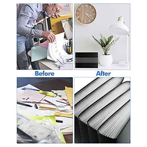 Expanding File Folder with Tabs, 13 Pockets File Organizer Accordion File Holder £¬with Elastic Buckles Closure, A4 Paper Document Organizer for Home School Office