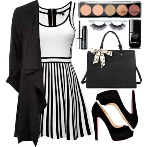 Laptop Bag for Women, 15.6 Inch Computer Tote Bag Leather Work Bag Business Office Briefcase, Computer Tote Bag (Black)