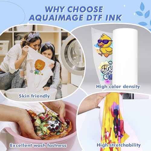 500 ml Premium DTF White Ink, DTF Transfer White Ink for PET Film, Refill Ink for Printheads L1800,ET-8550, XP-15000, XP600, I3200, Heat Transfer Printing Direct to Film(500ml 16.9oz)