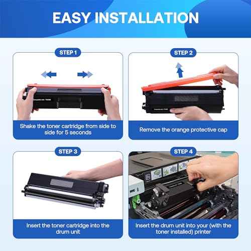Compatible Toner Cartridge Replacement for Brother TN436 TN436BK TN433 TN431 for Brother HL-L8260CDW HL-L8360CDW MFC-L8610CDW MFC-L8690CDW MFC-L8900CDW MFCL9570CDW Printer (Black, 2Pack)