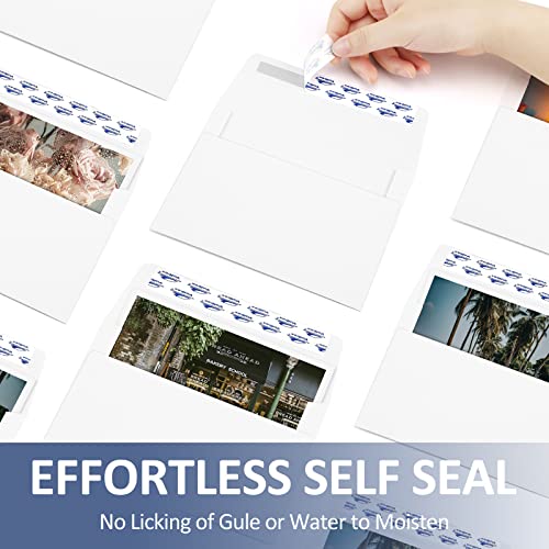 ValBox A2 Invitation Envelopes 4.375x5.75" White Self Seal for