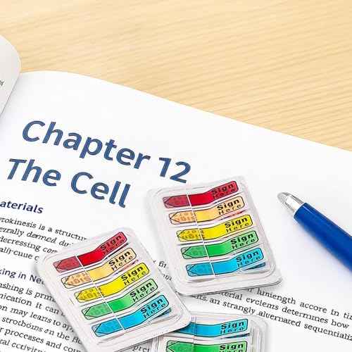 5 Pack 500 Pcs Sign Here Sticky Tabs, Multicolor Sign and Date Post It Flags, Signature Tabs, Initial Here Post It Flags, for Notary, Office, Books, Documents (500pcs)