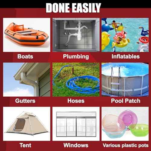 Waterproof Tape 4 Inch x 10 FT, Seal Tape Black - Heavy Duty Leak Repair for Roof, Pipe, Boat, Hose & Outdoor Emergency Fix - Permanent Weather Resistant Seal
