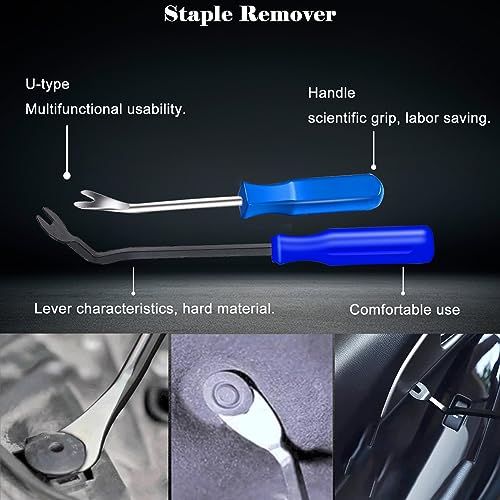 Sunxeke 3Pcs Heavy Duty Upholstery & Construction Staple Remover Set (3 PCS)
