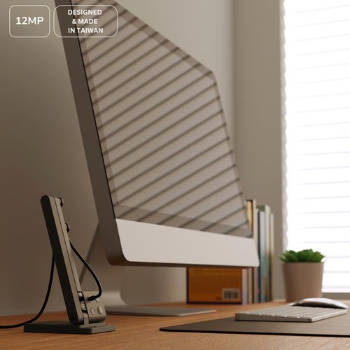 OKIOCAM S2 Pro Document Camera - 13 MP Ultra HD with Built-in Light & Mic for PC | Mac | Chromebook