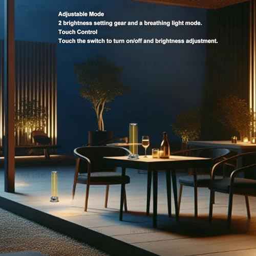 Fabater Minimalist, Cordless LED Desk Lamp, USB Rechargeable Dimmable Nightstand Lights with Breathing Effect, Unique Lighting for Bedroom, Beside, Nursery