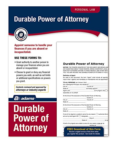 Durable Power of Attorney Forms & Instructions (LF205) – Adams