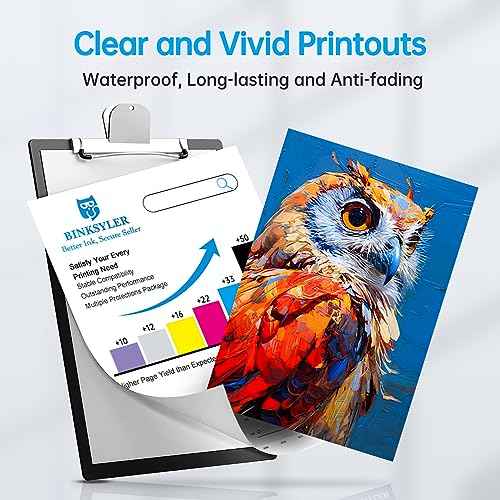 LC3037 Ink Cartridges 4-Pack BK/C/M/Y, Super High Yield Compatible for Brother LC3037 LC3037XXL LC3039 MFC-J6545DW Printer Ink