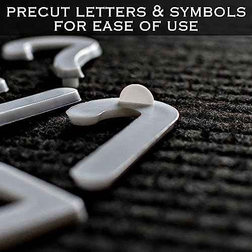 Letter Board Plastic Letters Set 2 Inch, Letter Board Letters Only NO BOARD INCLUDED, White Large Felt Board Letters, Plastic Letters Letter Board, Felt Letter Board Letters Symbols