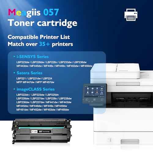 Compatible 057 Toner Cartridge Replacement for Canon 057 057H CRG-057 Work with ImageCLASS MF445dw MF448dw LBP226dw LBP227dw LBP228dw LBP236dw MF449dw Laser Printer (Black, 2-Pack)