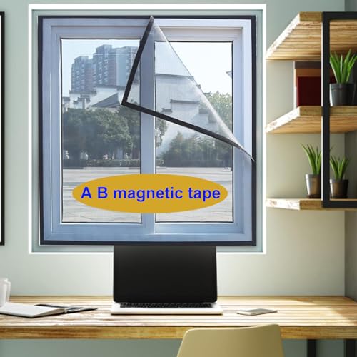 Niubiklus A+B Paired Magnetic Tape with Adhesive Backing, 10 ft x 0.5 in, 2 Pack (A & B Magnets)
