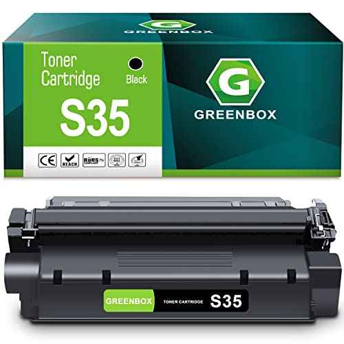 GREENBOX Compatible Canon S35 Toner Cartridge Replacement for Canon 7833A001AA Toner for imageCLASS D300 D310 D320 D340 D360 D383 Faxphone L170 L360 L380S Laser Class PC-D320 PC-D340 (1 Black)
