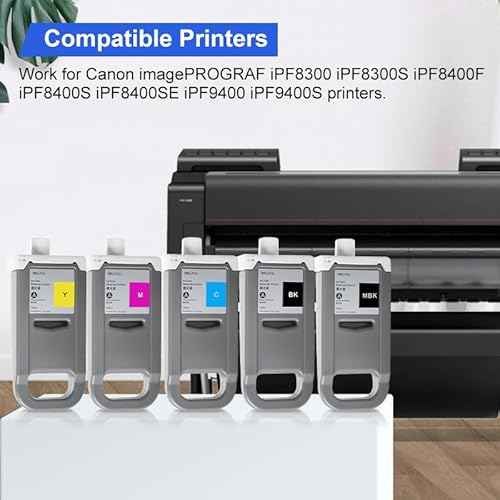 PFI-710 Ink Cartridge Replacement for Canon imagePROGRAF TX-2000 TX-2100 TX-3000 TX-3100 TX-4000 TX-4100 TX-3000 MFP T36 TX-4000 MFP T36 Prrinters(Magenta)