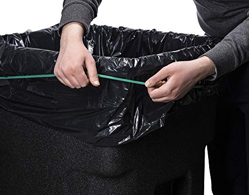 Tasker 95-Gallon Trash Can Rubber Bands (6 Count) – Heavy-Duty Elastic Bands for Liner Securing