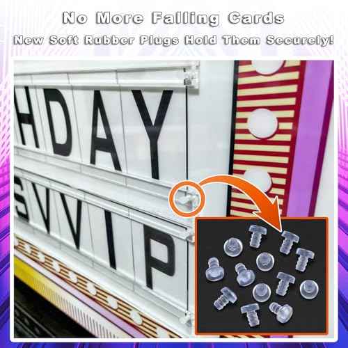 LED Letter Bottle Presenter, VIP Bottle Service Sign, Handheld Light Box with Color Change for Nightclub, Bar, Party, Birthday - Acrylic Frame with 4 Letter Sets & 2 Number Kit (Whiteboard Letters)