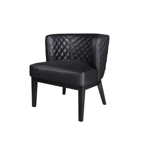Boss Office Products Black Boss Office Ava Quilted Guest, Accent Or Dining Chair, "29"d x 25.5"w x 28"h" (B529QBK-BK)