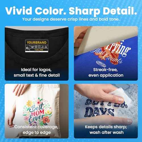 DTF Ink White 500ML (16.9 fl oz) Refill ? High Opacity, Clog-Free Formula ? Compatible with All DTF Printheads Including I3200, XP600, L1800, ET8550 ? Reliable Color Accuracy & Smooth Ink Flow