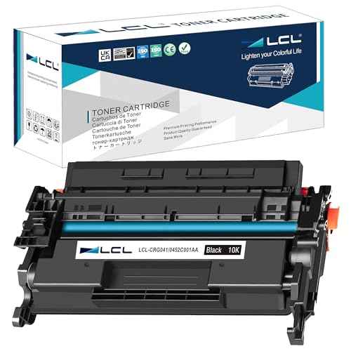 LCL Compatible Toner Cartridge Replacement for Canon 041 CRG041 CRG-041 0452C001AA for Canon LBP312i MF521DW LBP312X LBP312dn MF525dw (1-Pack Black)