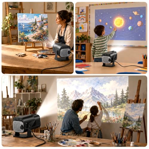 WiFi Art Projector for Tracing & Drawing, HD 1280x720, Adjustable Size
