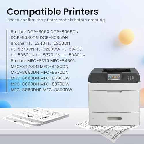 GREENBOX TN580 Black Toner Cartridge High Yield Replacment for Brother TN580 TN650 TN550 TN-620 Toner for HL-L2350DW HL-L2300D DCP-8065DN HL-5370DW HL-5250DN HL-5240 MFC-8860DN Printer, 2 Pack