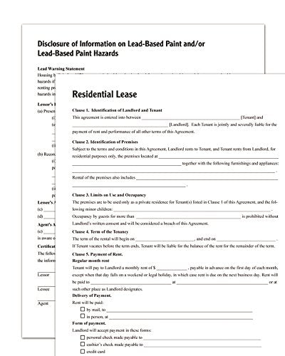 Residential Lease Agreement Kit with Forms & Instructions – Adams