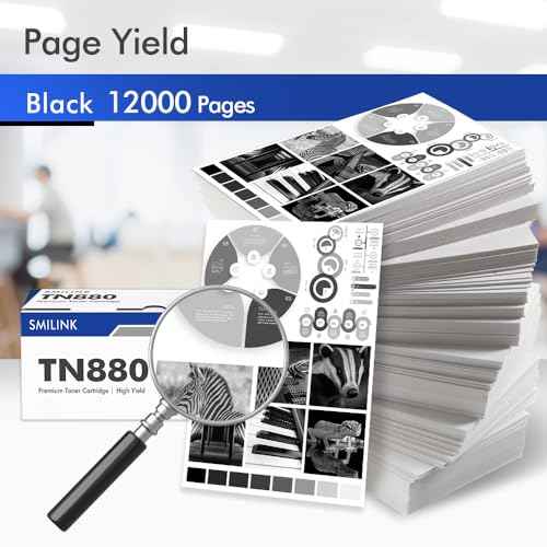 TN880 TN-880 Toner Cartridge Compatible for Brother TN880 Super High Yield Black Toner Cartridge TN 880 for HL-L6200DW L6200DWT L6400DW L6400DWT MFC-L6700DW L6800DW L6900DW Printer 2 Pack