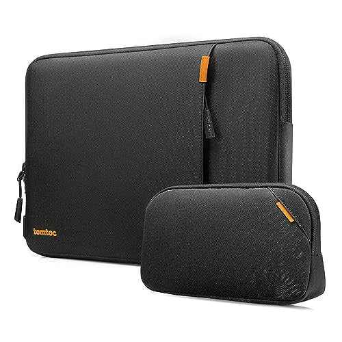 tomtoc 360 Protective Laptop Sleeve Set for 14-inch MacBook Pro M5/M4/M3/M2/M1 Pro/Max A3434 A3112 A3401 A3185 A2992 A2918 2025-2021, Water-Resistant MacBook Case Bag with Organized Accessory Pouch