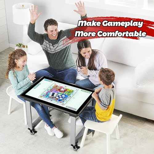 Riser Casters Compatible with Arcade1UP Infinity Table£¬360¡Æ Swivel Casters for Raising The Table Height, Heavy Duty Plate Caster- Load 200lbs(Set of 4)