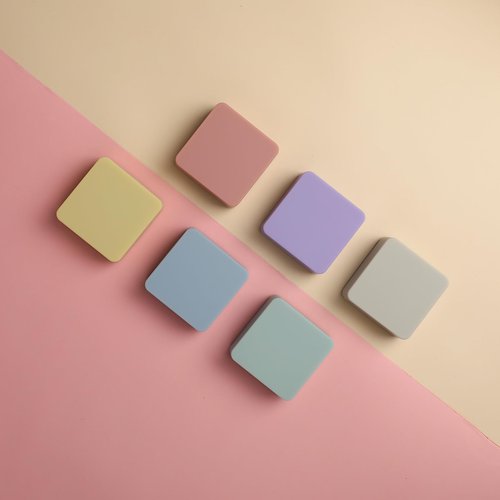 Ddaowanx Dry Erase Erasers, 2"x2",8 Pcs Aesthetics Magnetic Mini Eraser for Refrigerator Whiteboard,Classroom Teacher Supplies (8 Pack/ 8 Color)
