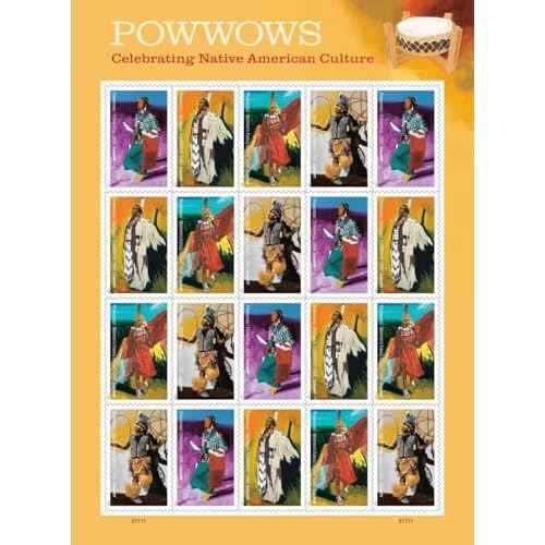 Powwows Celebrating Native American Culture 2025 (Sheet of 20) First-Class Mail Forever Postage Stamps