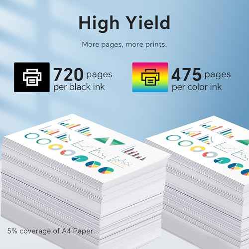 62XL Ink Cartridge, Replacement for Ink 62 62xl Ink Cartridge Combo Pack (1 Black and 1 Color), Compatible for Envy 7640 7645 5660 5665 5642 5540 OfficeJet 8045 8040 5746 5745 250 200 Printer