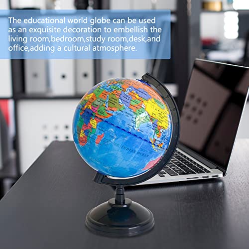 6'' Kids Educational World Globe with Stand, Rotating Map for Classroom & Decor