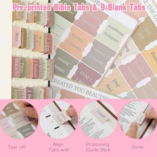 Bible Study Supplies [41 PCS] for Women - Bible Journaling Kit with No Bleed Highlighters & Pens, Bible Tabs Set and Bible Verse Gifts for Scripture Study