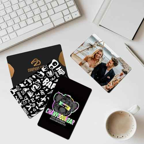 500 PCS Sublimation Business Card Blanks Bulk Metal Double Sided Aluminum Sublimation Card Blanks for Business Photo ID Badge Gifts 3.4 x 2.1 x 0.01 Inch