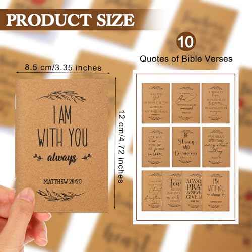 Kosiz Christian Gift Bible Journal Verse Inspirational Christian Notebooks Bulk Prayer Journal for Women Men Students Sunday School Prizes VBS Church Christmas Pastor Appreciation(200 Pcs)