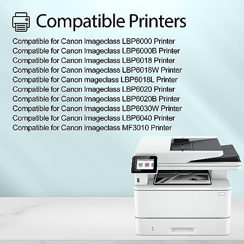 greencycle Compatible Toner Cartridge Replacement for Canon 125 CRG-125 C125 3484B001AA to use with ImageClass LBP6030w LBP6000 ImageClass MF3010 Laser Printer (Black, 2 Pack)
