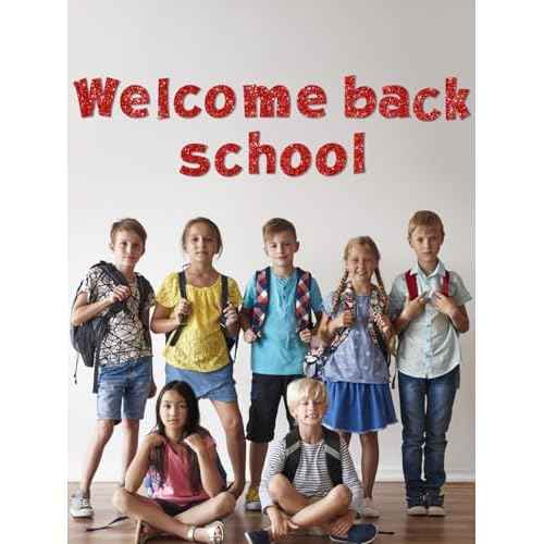 237 Pcs Glitter Bulletin Board Letters, Numbers and Punctuation, Poster Board Letters Alphabet Cut Out Cardboard Letters Accessories for Classroom Display Decorating Supplies 4inch (Red)