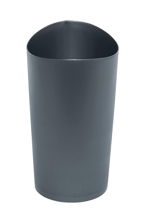 Rubbermaid Spa Works Vanity Wastebasket - Stylish Gunmetal Blue Plastic | 2.25 Gallon for Home & Office