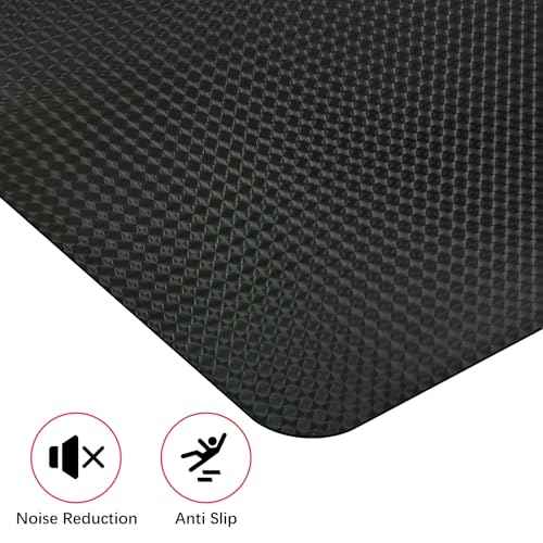 Vicwe Gaming Chair Mat for Hardwood Floor, 48"¡¿36" Office Chair Mat, PVC Computer Chair Mats, Easy Glide, Floor Protector for Rolling Chair-Black
