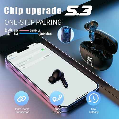 Translation Earbuds Real Time AI Translator Earbuds Support 144 Languages 3-in-1 Instant Voice Translation with Bluetooth and APP Fit for iOS & Android for Travel Business(Dark Black)