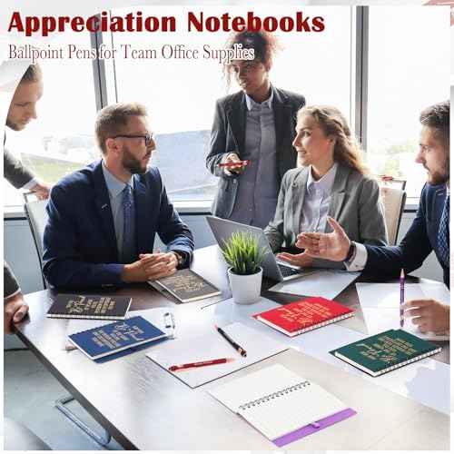 Gueevin 60 Pcs Employee Appreciation Gifts Spiral Notebooks with Retractable Ballpoint Pens May You Be Proud Of The Work You Do Inspirational Notebooks Pens for Coworker Teacher Nurse Assistant