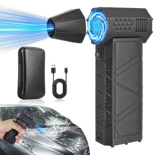 Electric Air Duster,150000RPM Compressed Air Duster for Cleaning Keyboard&PC, 3 Speeds Adjustable Rechargeable Cordless Jet Dry Blower Air Blower for Car and Home