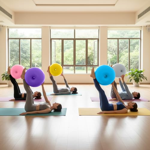 Lewtemi 8-Pack Flexible Donut Chairs for Kids, 20in Inflatable Seating for Classroom